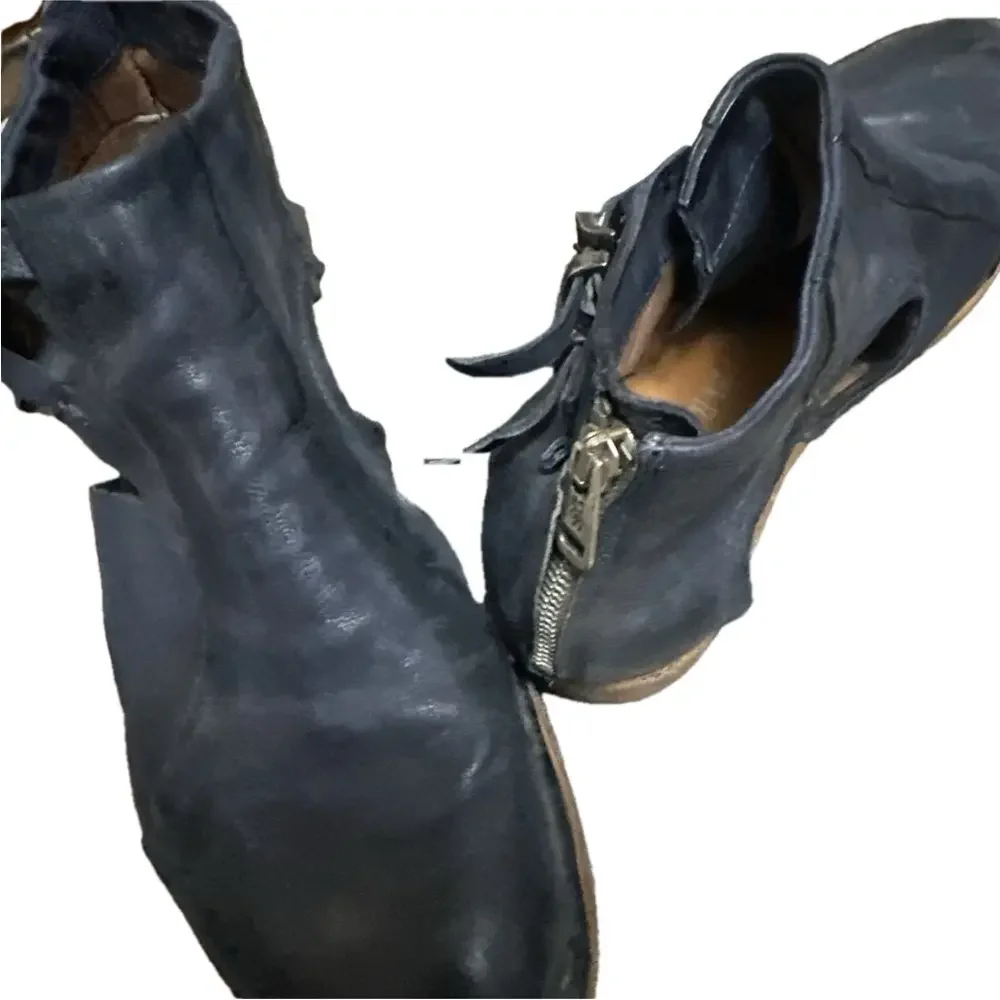 A.S.98 Navy Ankle Booties 41